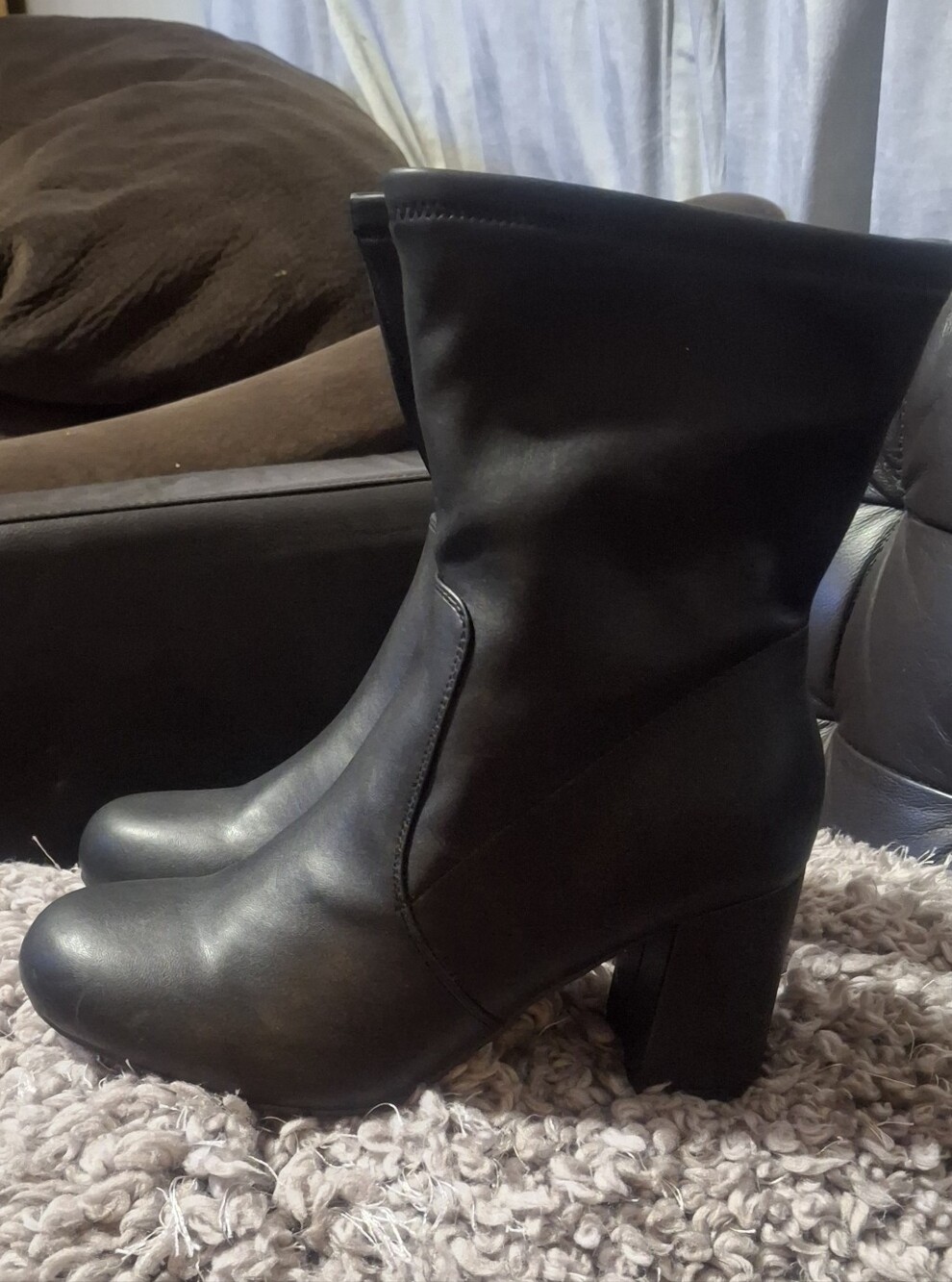 Torrid  black ankle boots size 10 WW faux leather